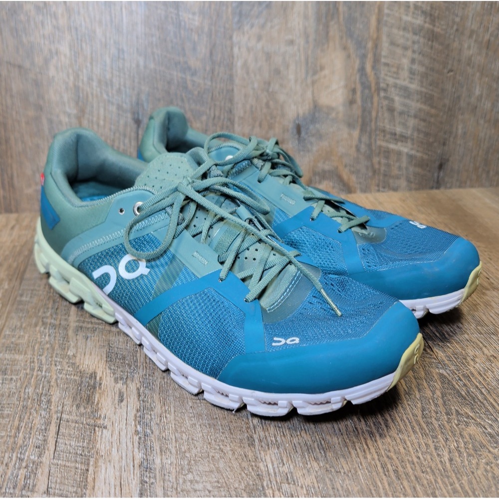 ON CLOUD Cloudflow Running Athletic Sneakers Mens US 10 Sea Petrol Blue Green